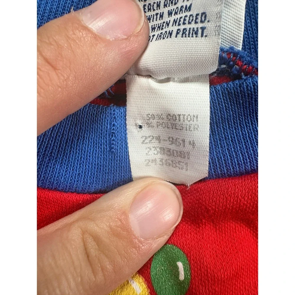 Vintage 80s OshKosh Bgosh Red Express Train Ringer TShirt 4T Single Stitch Flaw